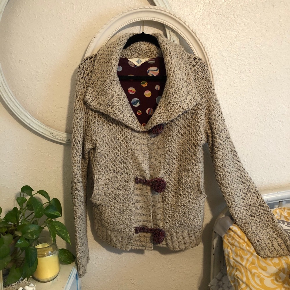 HWR from Anthropology cardigan sweater, sz Lg